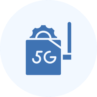 5G network settings icon