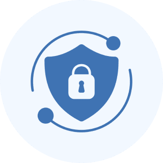 Lock on shield for security