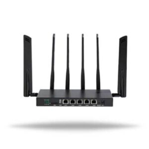 Black router on white background
